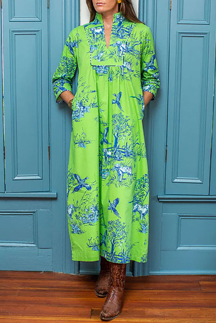 Field Feather Maxi Dress