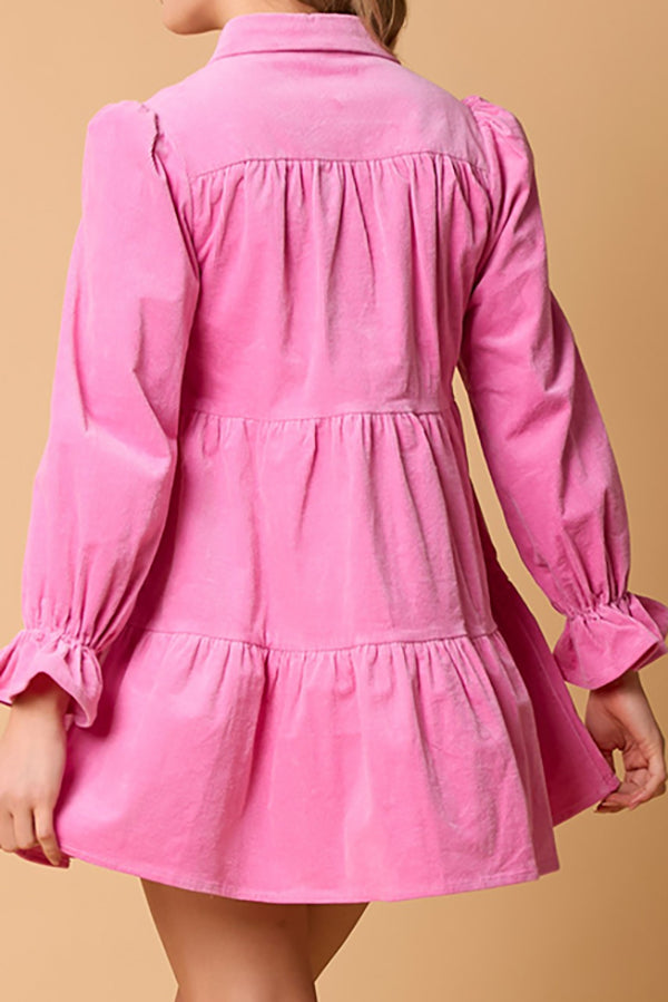 Loose Lantern Sleeves Dress