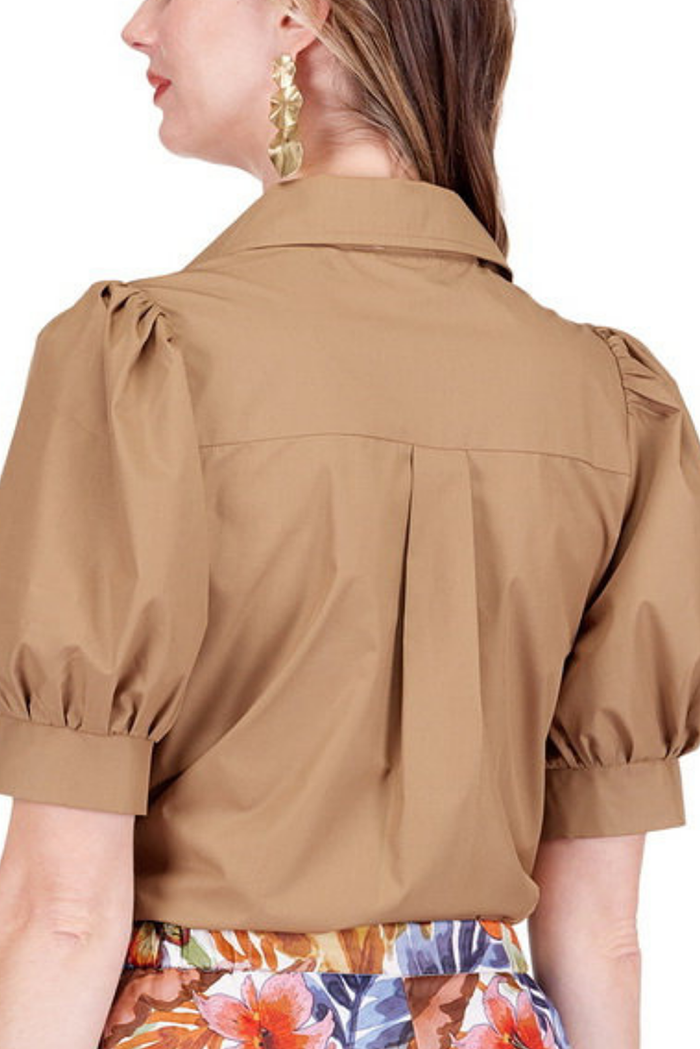 Casual Puff Sleeve Top