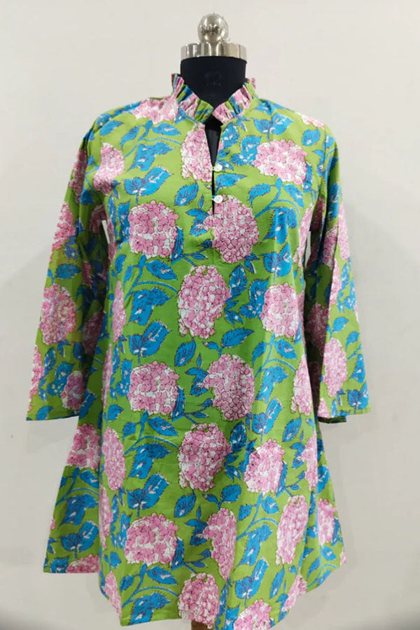 Ruffles Collar Floral Dress