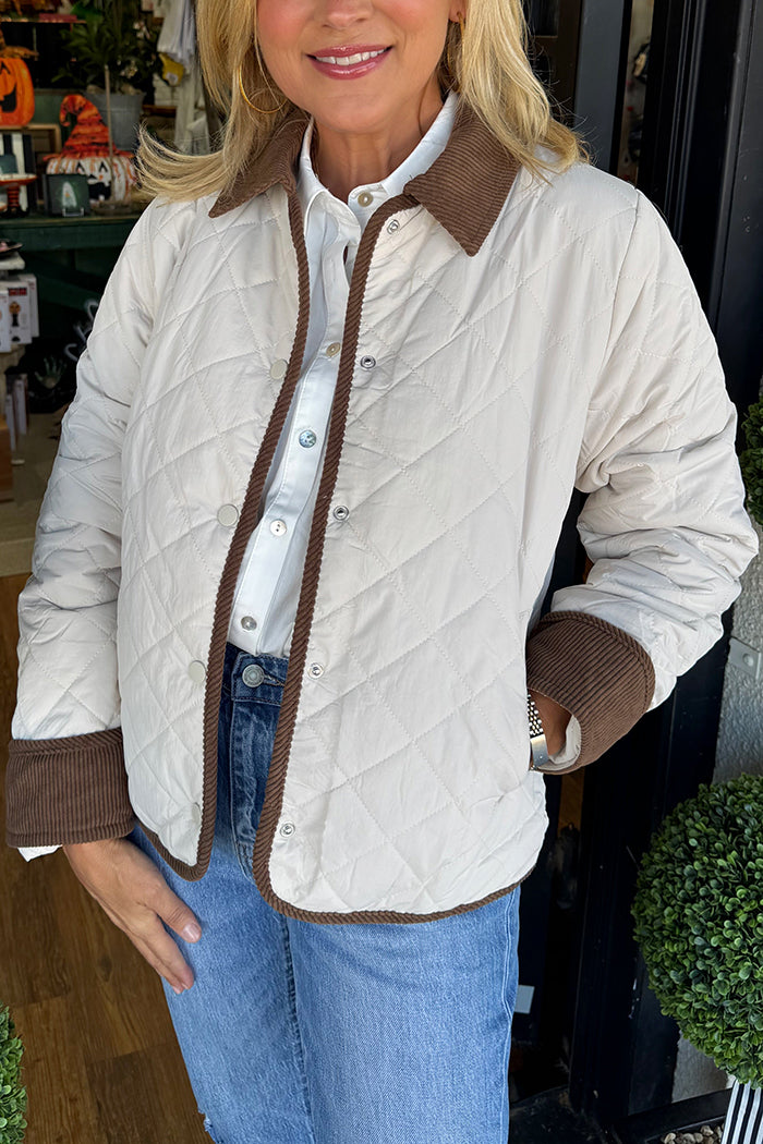 Casual Corduroy Comparison Jacket