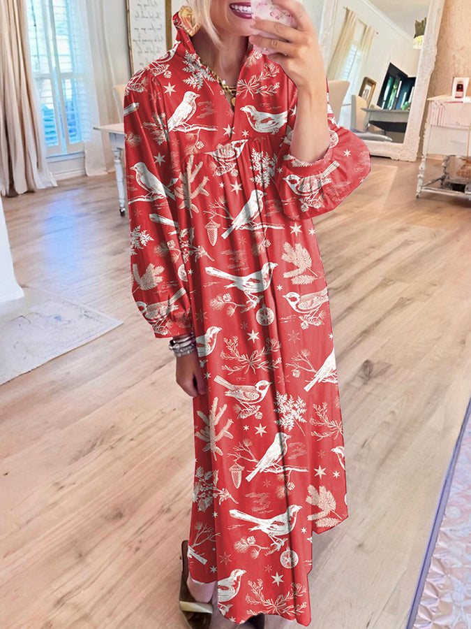 Animal Pattern Maxi Dress