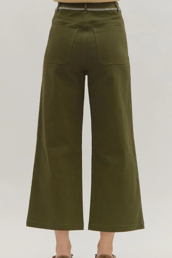 Loop Stitch Flare Denim Pants