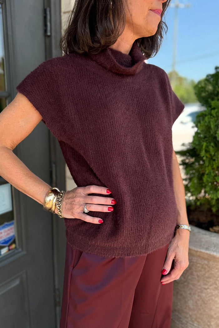 Casual Cap Sleeve Sweater