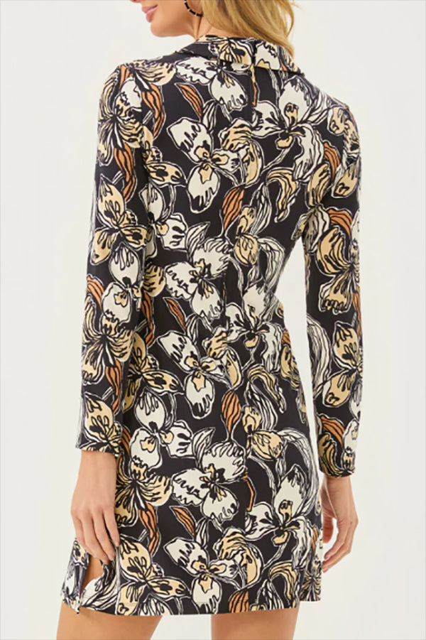 Long Sleeve Floral Romper