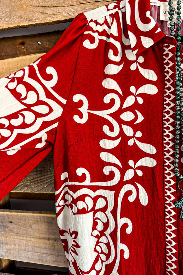 Ruffle Hem Floral Loose Dress