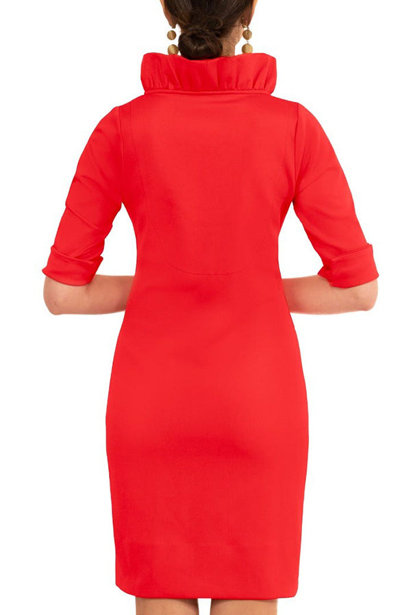 Casual Ruffles Collar Dress