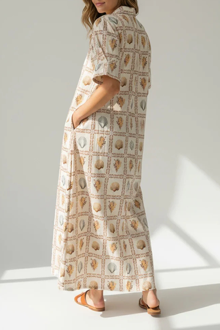 Seashell Pocket Maxi Dress