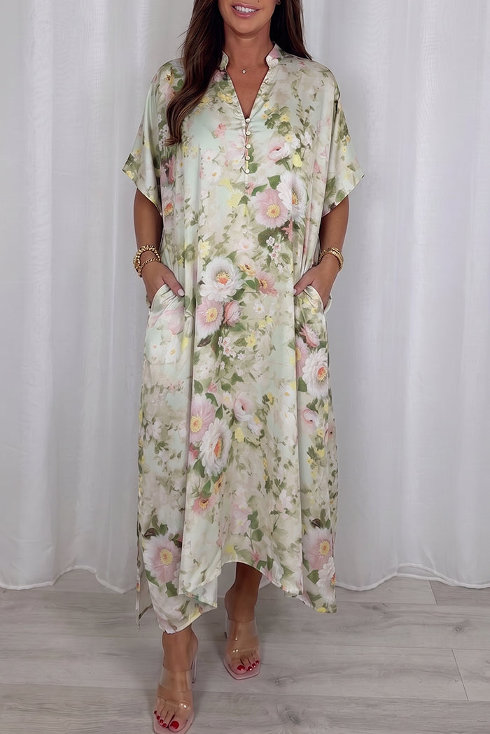 Floral Pocket Maxi Dress
