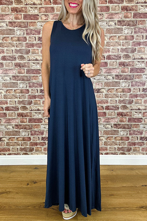 Casual Sleeveless Maxi Dress