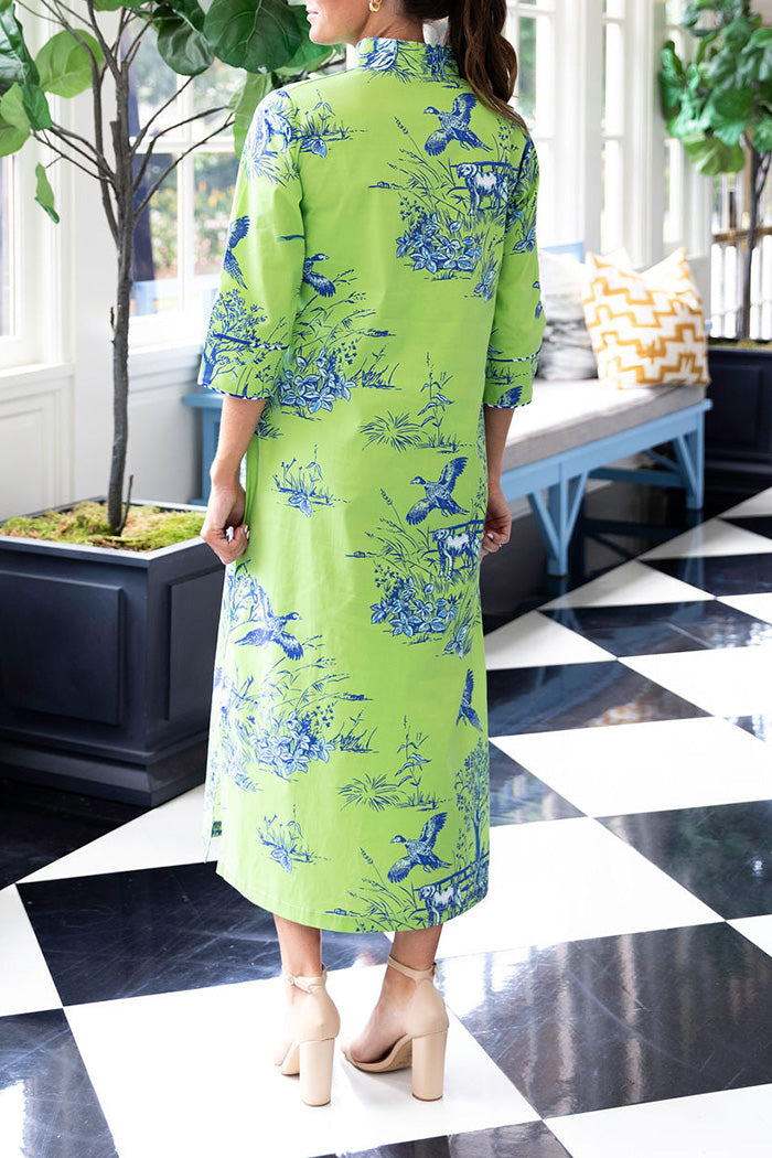 Pocketed Split Hem Midi Dress