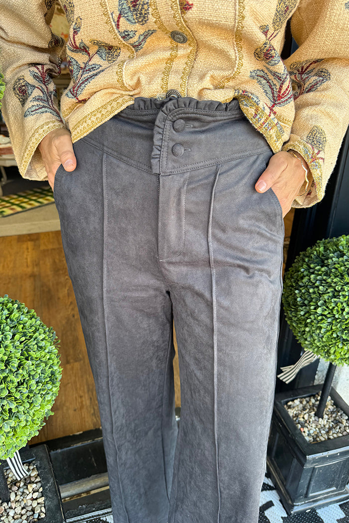 Casual Ruffles Detail Pants