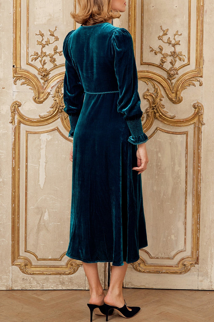 Velvet Long Sleeves Dress