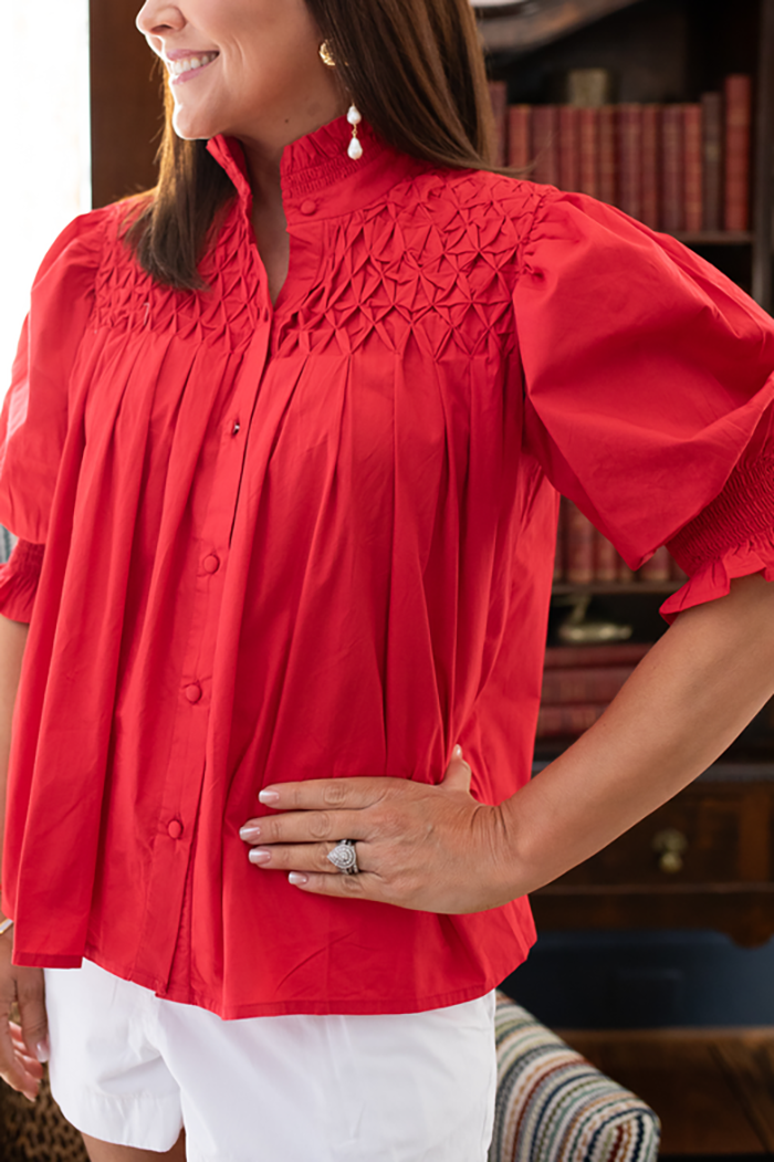 Casual Puff Sleeve Top