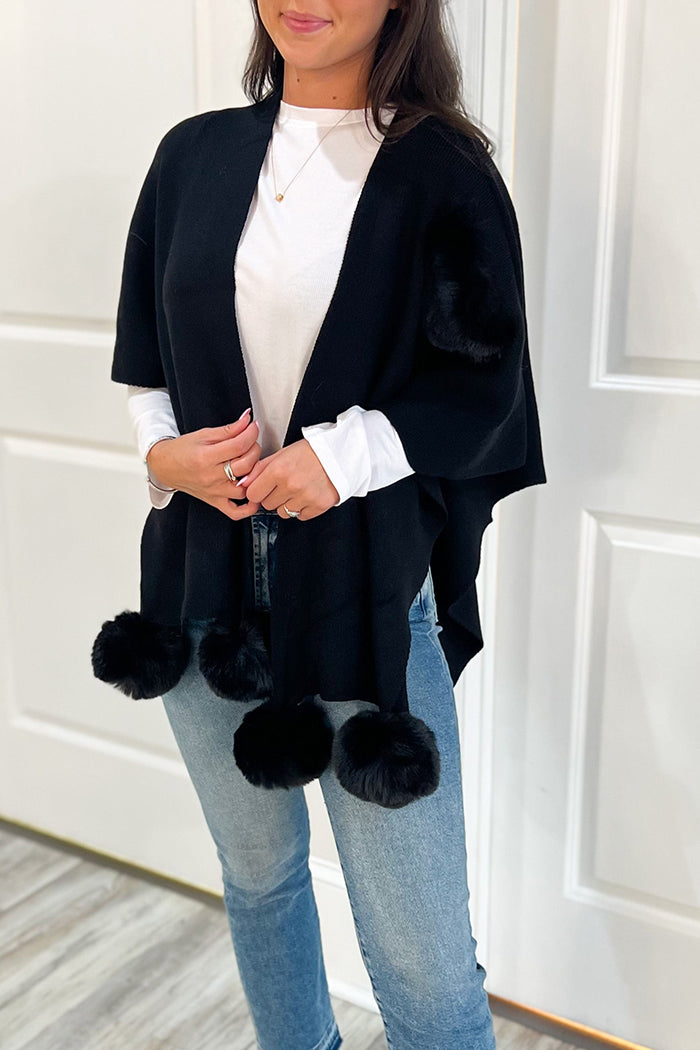 Hairball Decoration Solid Color Wrap