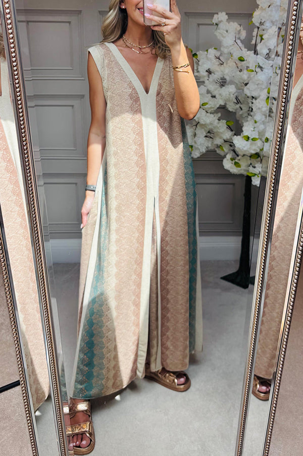 Casual Sleeveless Slit Dress