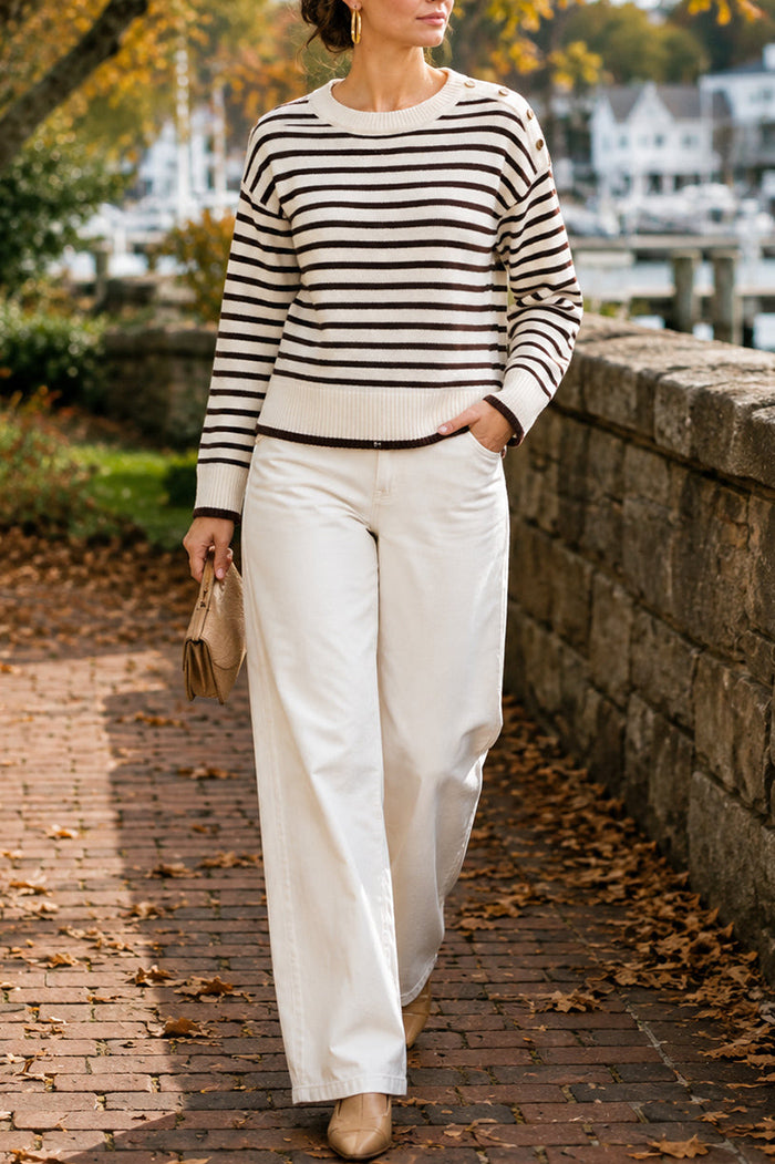 Casual Wide Leg Denim Pants
