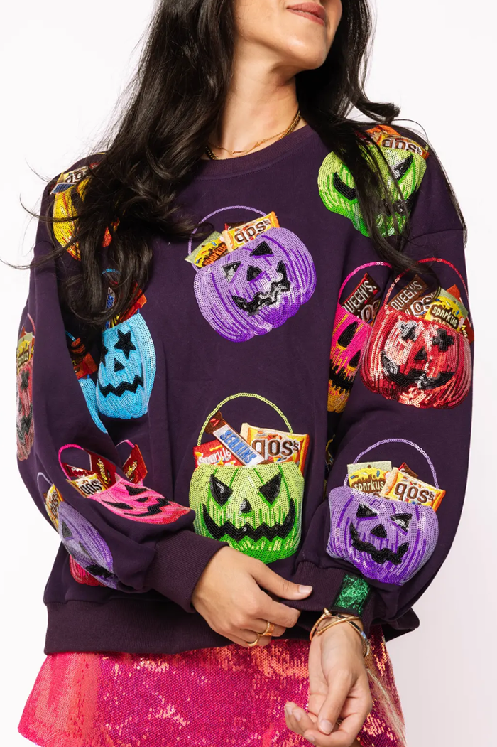 Multi Halloween Candy Baskets Sweatshirt