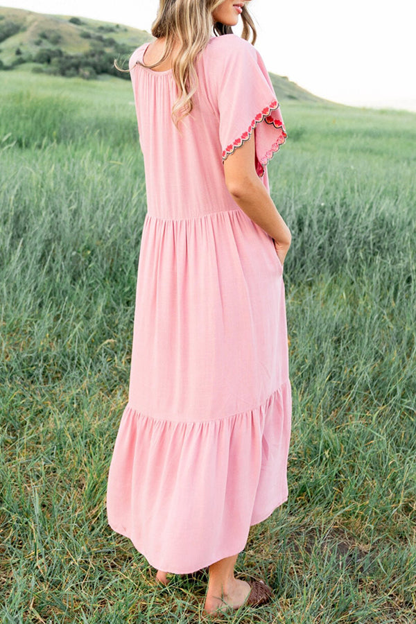 Garden Lace Ruffles Dress