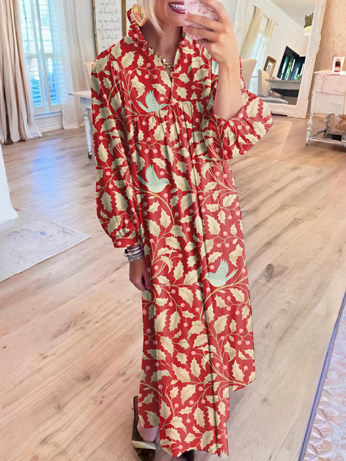 Animal Pattern Maxi Dress