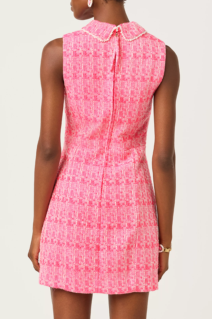 Collared Sleeveless Trimmed Shift Romper