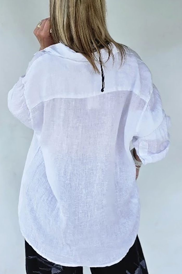 Loose Fit Shirt Wide Leg Pants Set