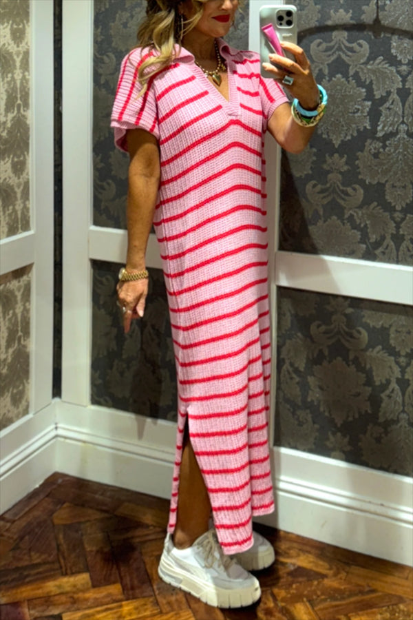 Soft Knit Stripe Dress