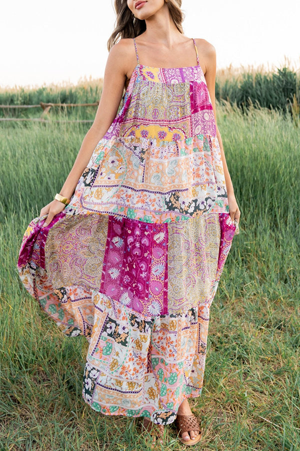 Adjustable Spaghetti Straps Maxi Dress