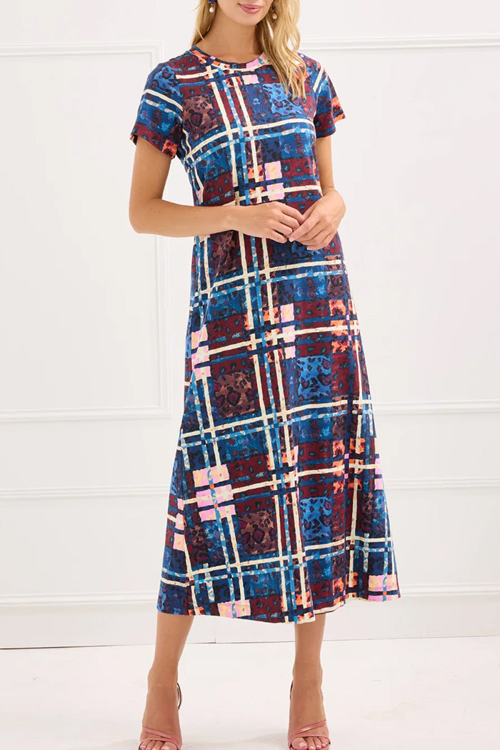 Animal Tartan A-line Dress