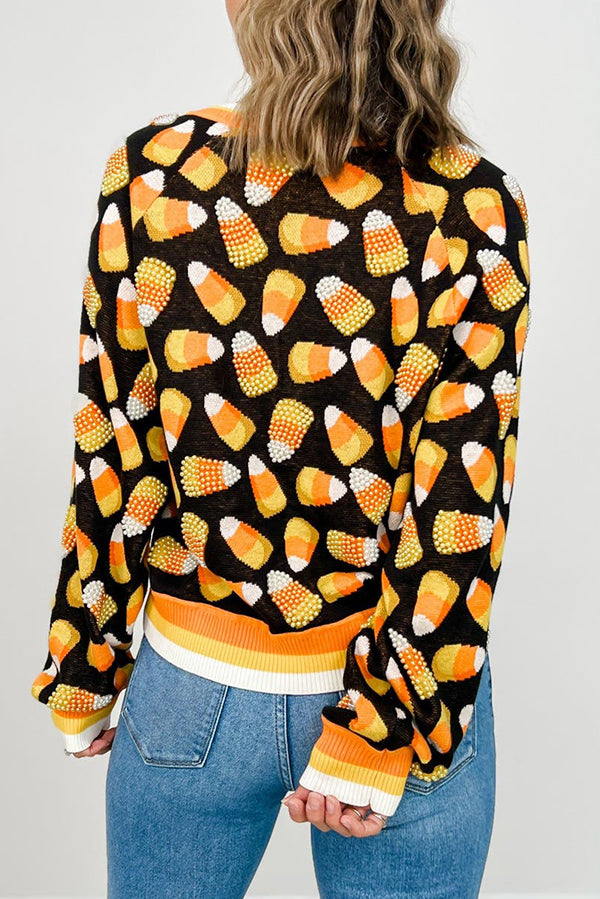 Pearl Candy Corn Cardigan