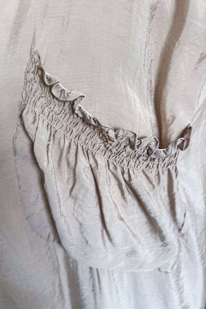 Pocket Ruffle Hem Cardigan Vest