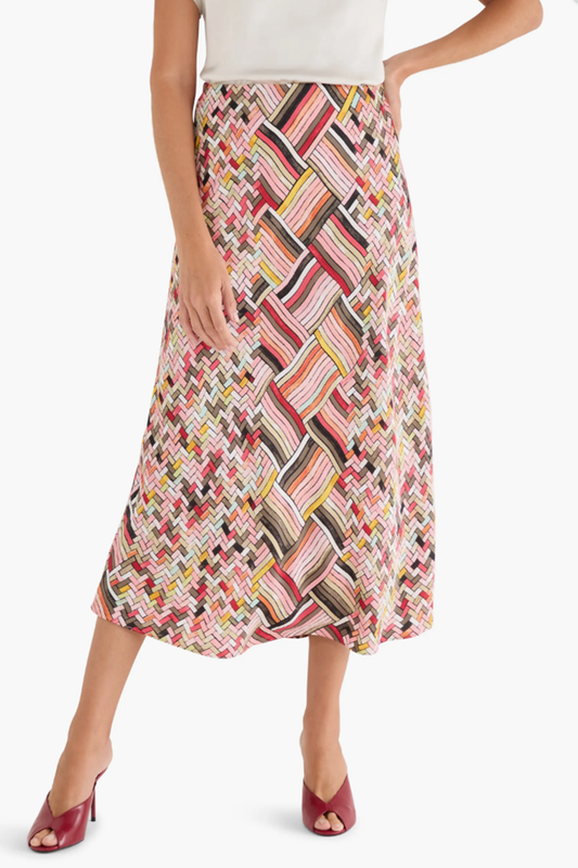 Casual Colorweave Slip Skirt