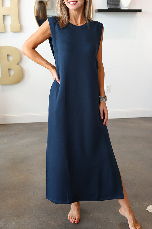 Casual Pocket Maxi Dress