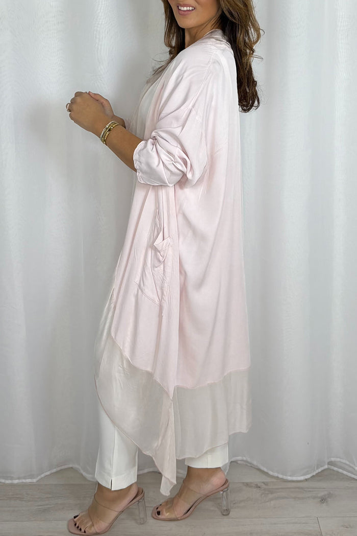 Casual Crossover Drape Pocketed Top