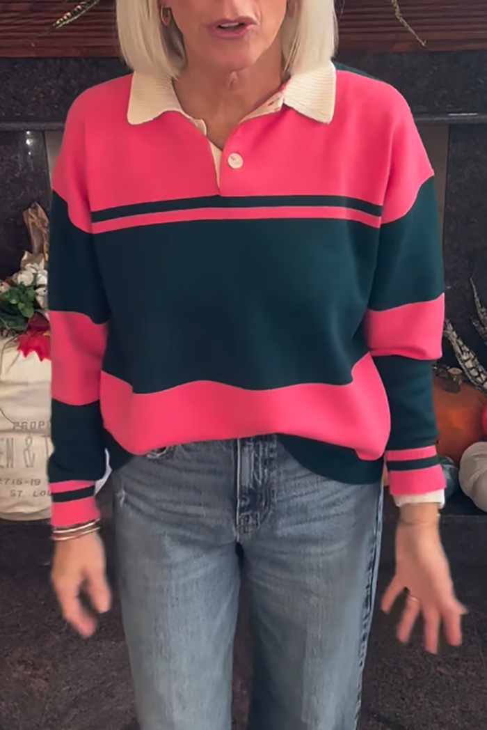 Casual Striped Soft Sweater