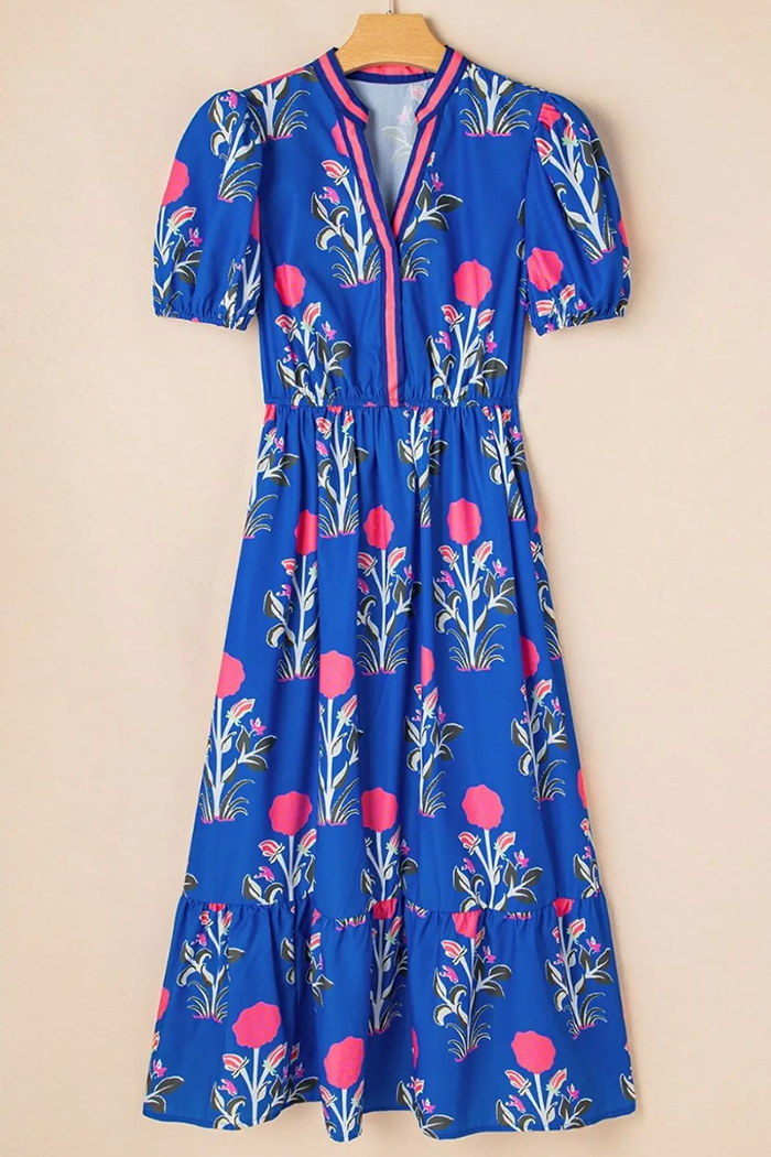 Floral Puff Sleeve Dress