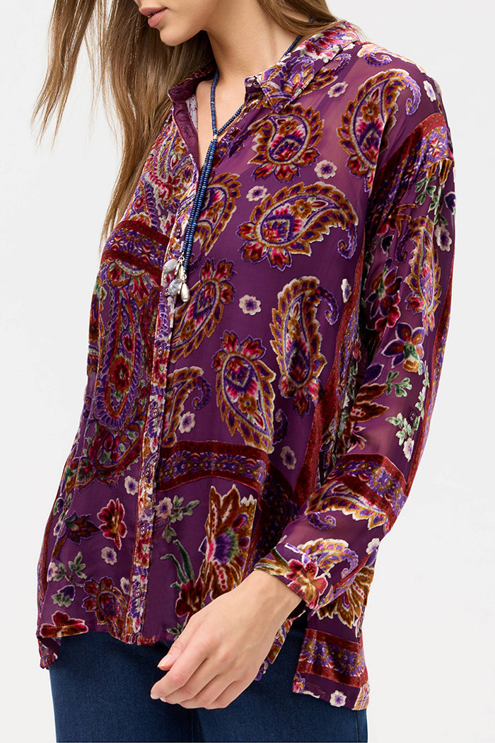 Ornate Paisley Printed Top