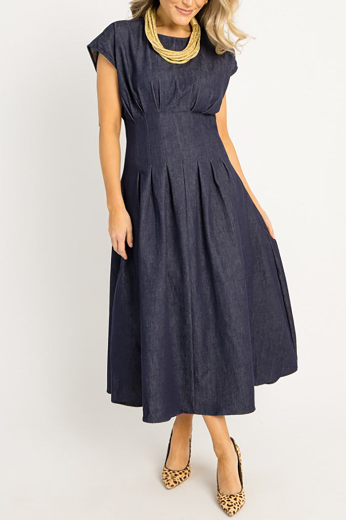 Casual Pocket Denim Dress