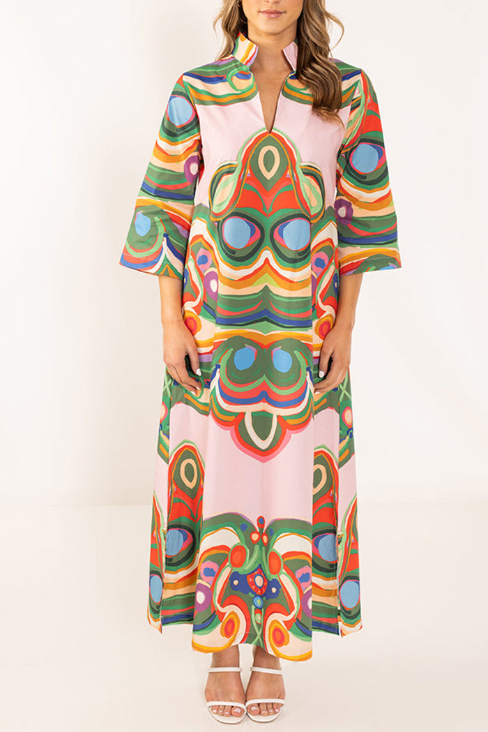 Printed Pocket Maxi Dress