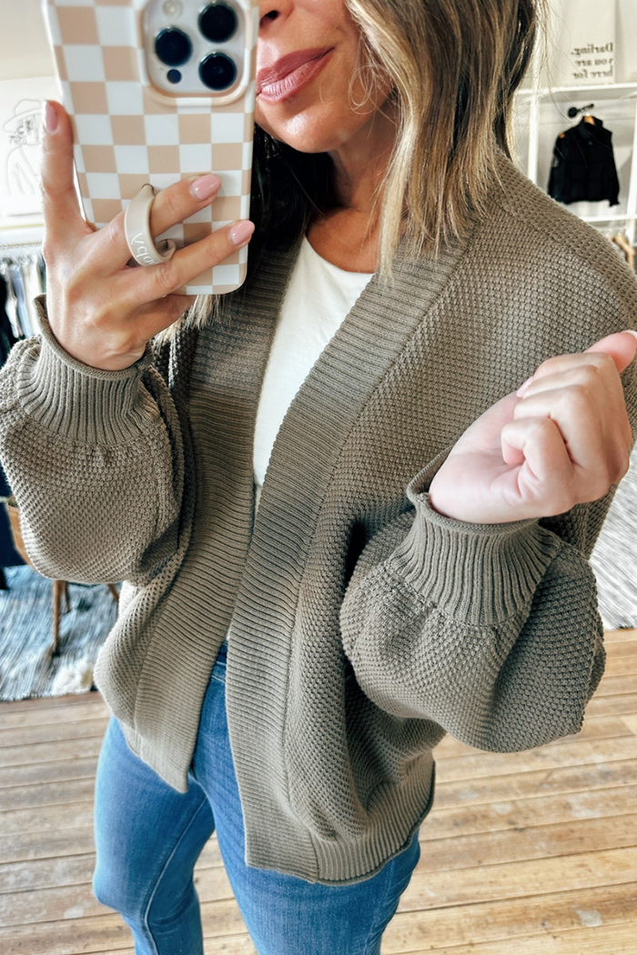 Cozy Chic Open Front Cardigan