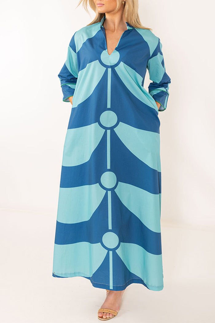 Printed Pocket Maxi Dress