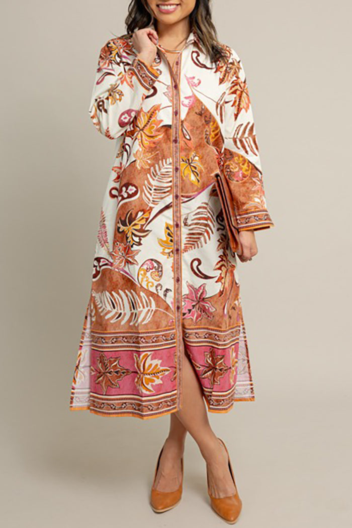 Casual Bold Printed Maxi Dress