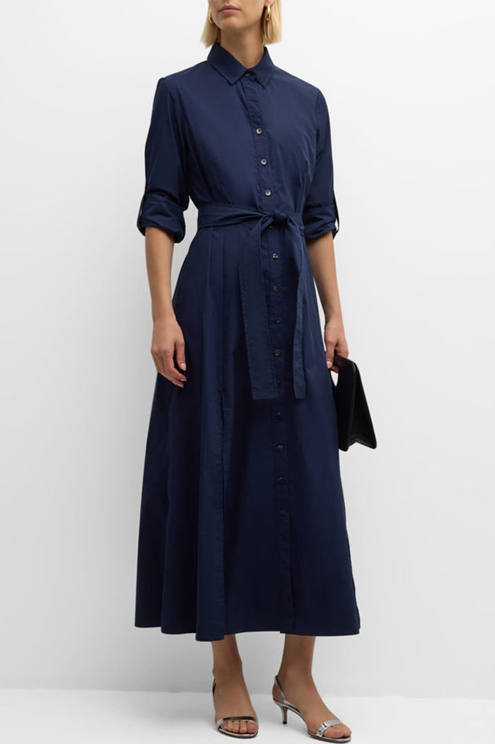 Laine Weathercloth Belt Dress