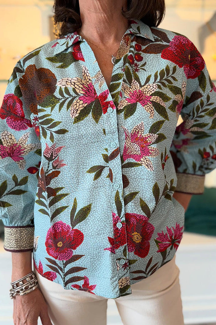 Casual Floral Pattern Top