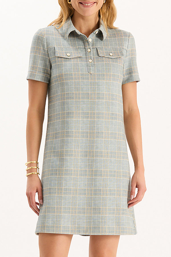 Casual Plaid Pattern Dress