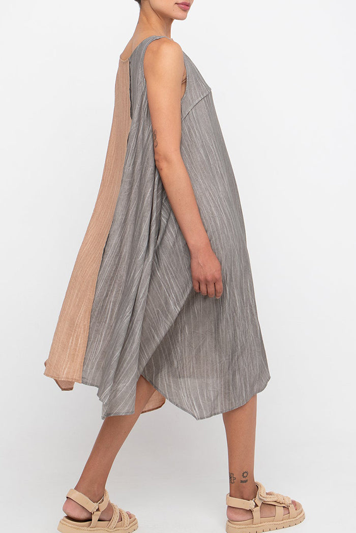 Reversible Sleeveless Pocket Dress
