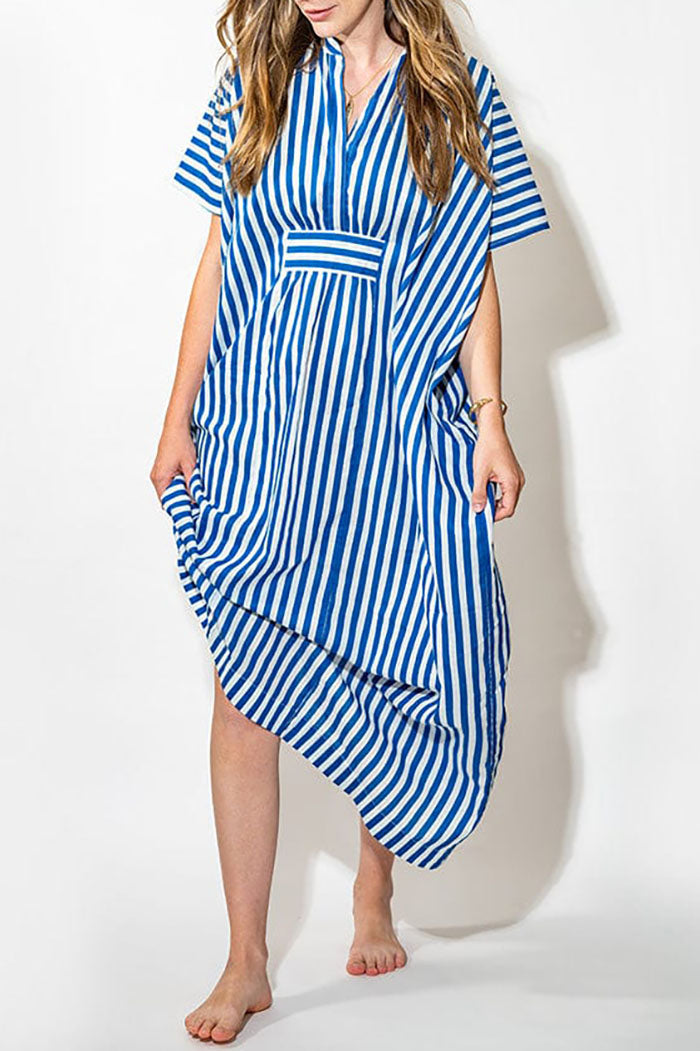 Casual Stripe Pocket Dress