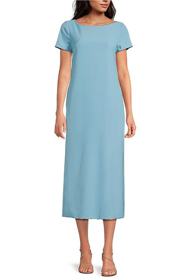 Reversible Bow Detail Pocketed Dress