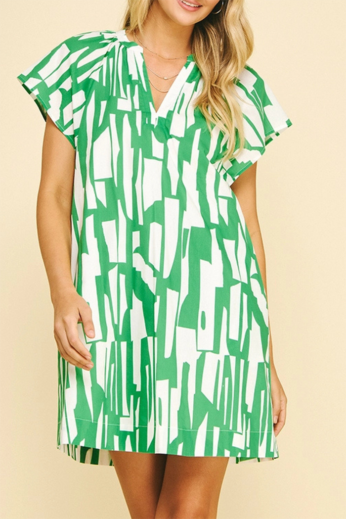 Block Stripe Pocket Dress