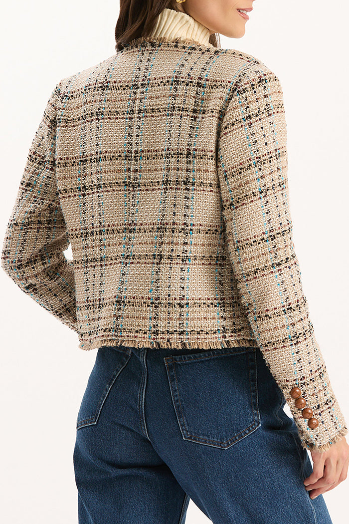 Casual Fringed Detail Jacket